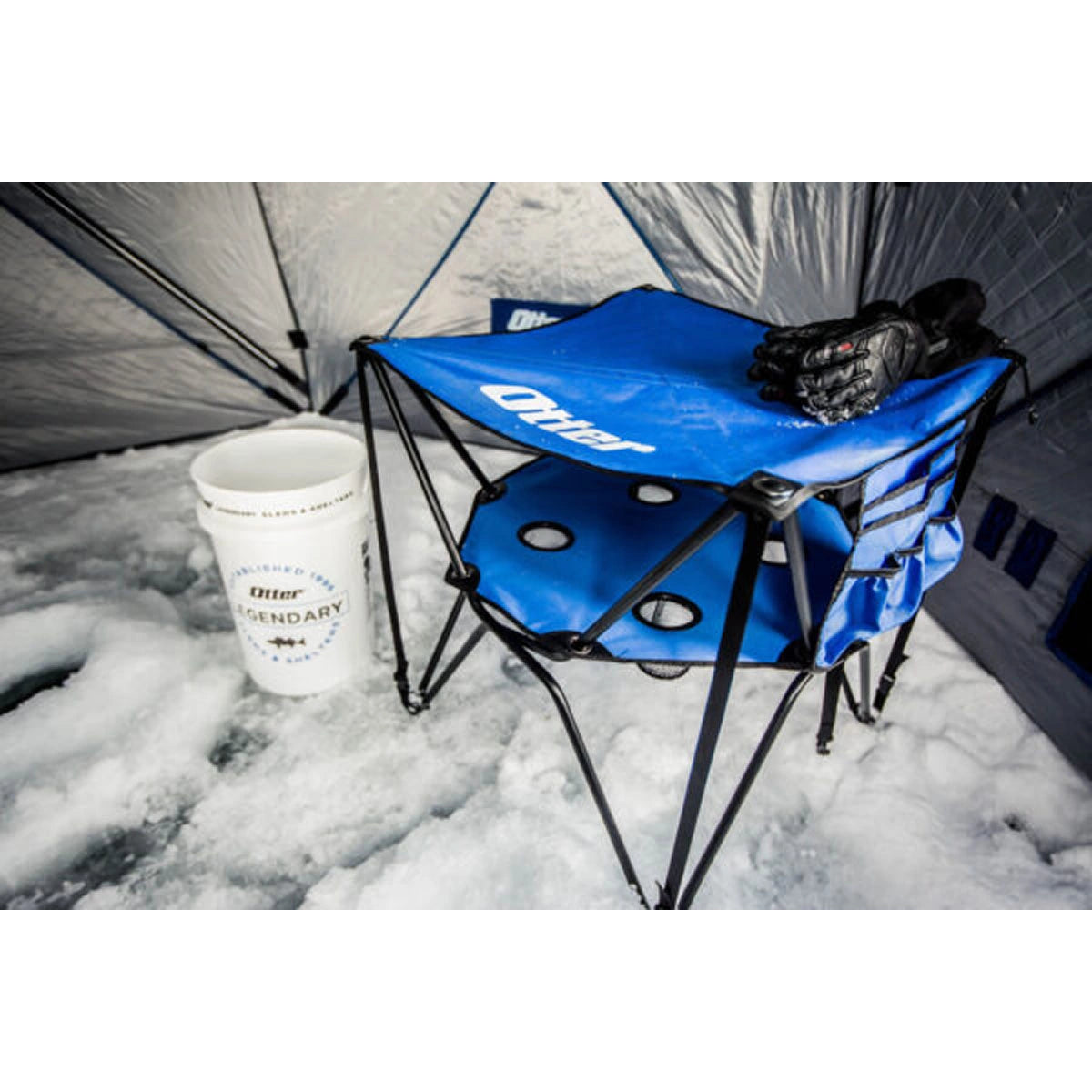 Otter 201622 Deluxe Double Decker Table, Folding, Cupholders, Carrying Bag