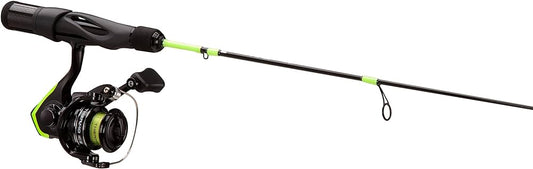 13 Fishing TIC5-28M Thermo Ice Spinning Combo, Solid Fiberglass Blank, 28", M,