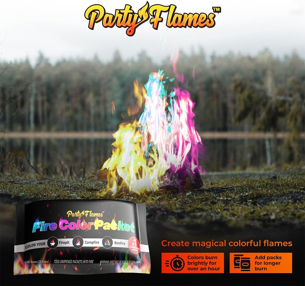 Party Flames, Neon 4pk