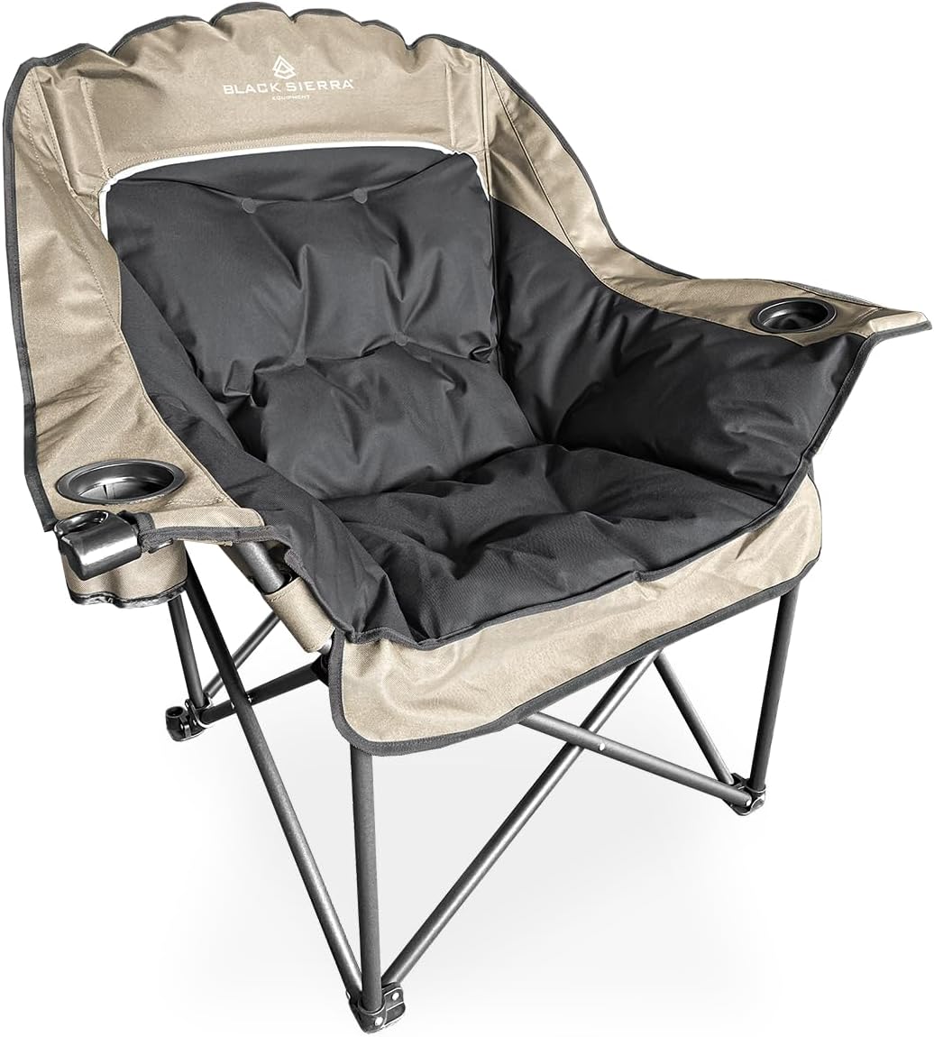 Black Sierra Equipment Comfort Cloud XL Folding Camp Chair