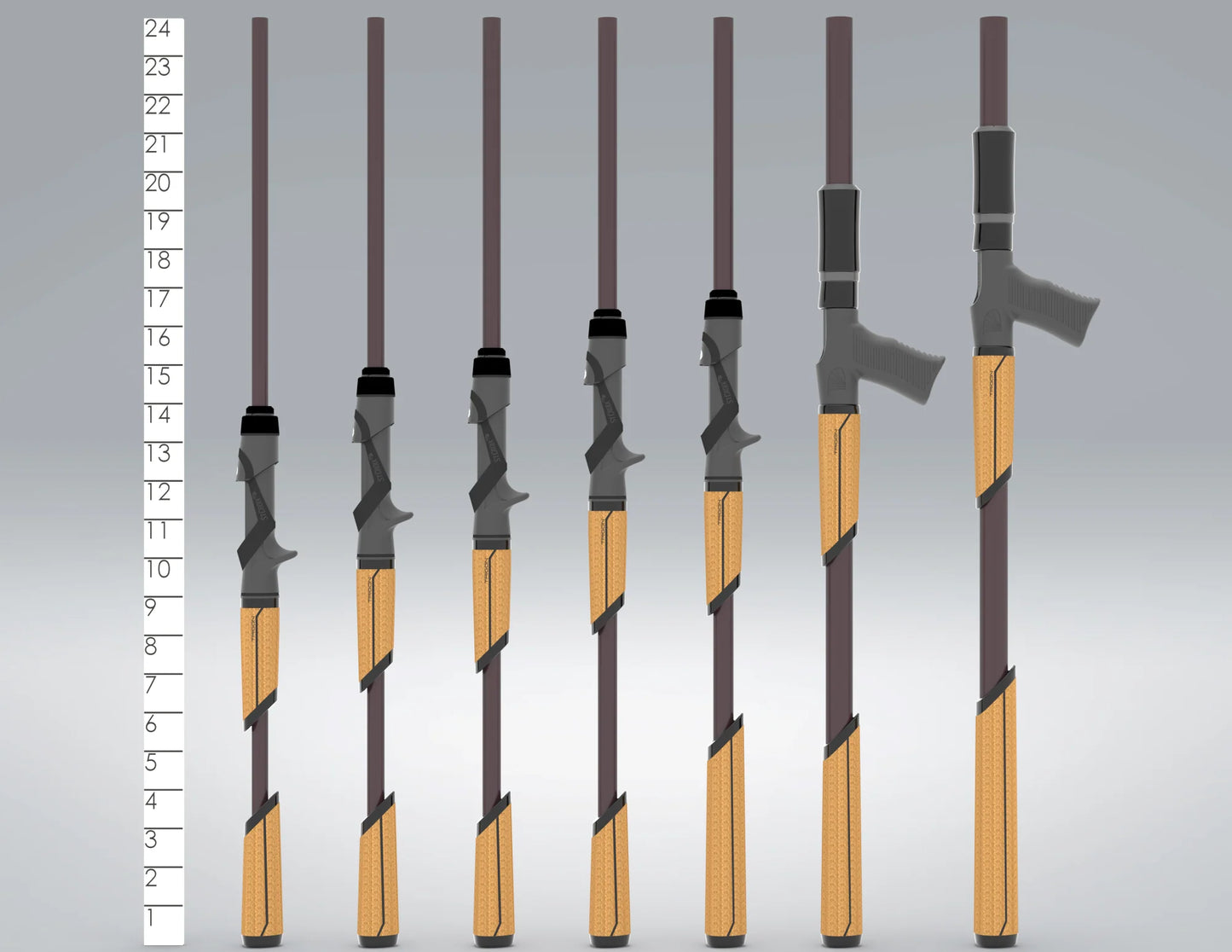 ST CROIX MOJO BASS TRIGON CASTING RODS