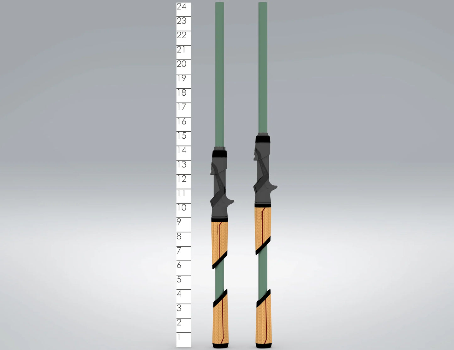 ST CROIX MOJO BASS GLASS TRIGON CASTING RODS