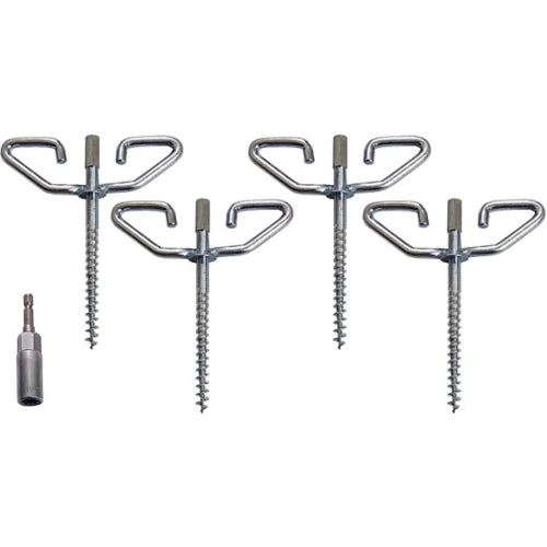 TROPHY ANGLER RAZR-BACK Power-Drill Ice Anchor