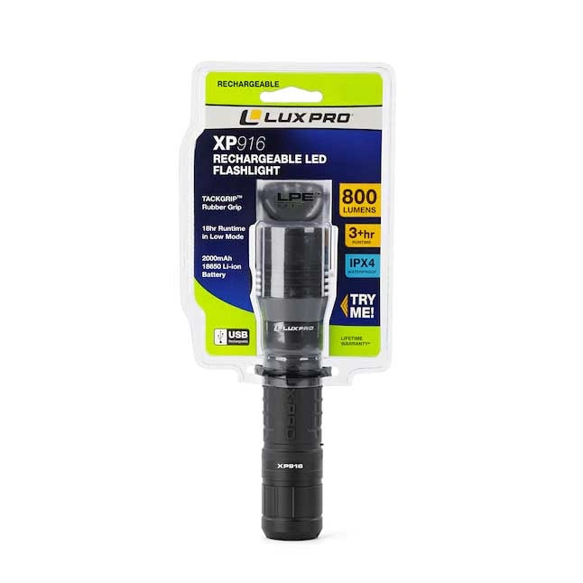 Lux Pro Pro Series Rechargable Led Flashlight - 800 Lumen