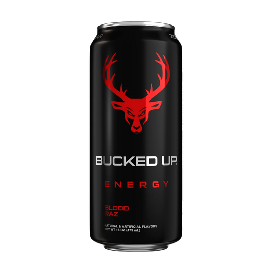 BUCKED BLOOD RAZ ENERGY DRINK