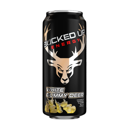 BUCKED WHITE GUMMY  ENERGY DRINK