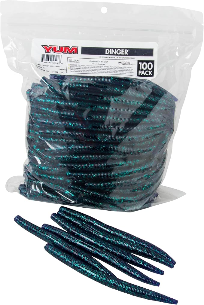 YUM DINGER 5 " WORM  100 PACK