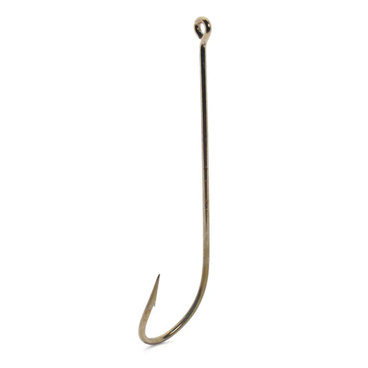 Mustad  Carlisle Hook, Kirbed Point, Offset, Ringed Eye, Bronze, 10 per Pack