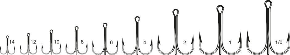 VMC ROUND BEND TREBLE HOOK
