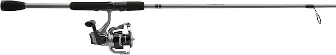 Abu Garcia Max X Silver Spinning Reel and Fishing Rod Combo