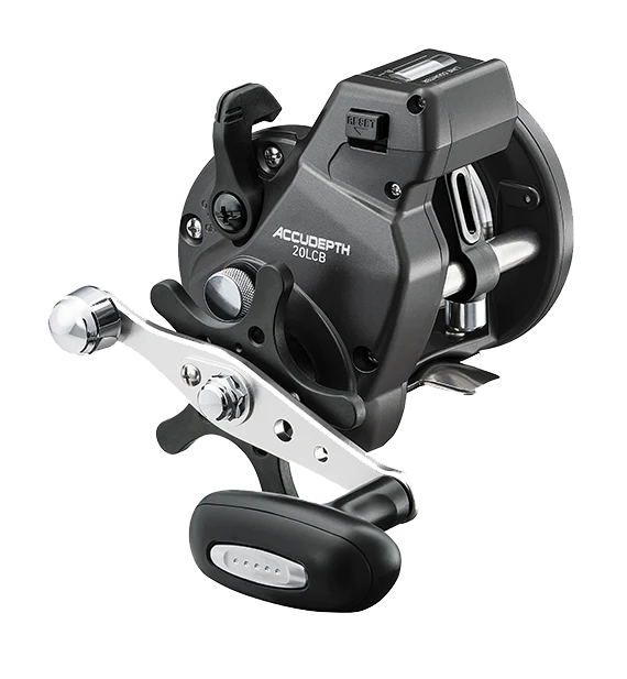 Daiwa Accudepth line counter reel, 1 BB, with dual paddle handle,right handed acdp 15lcbw