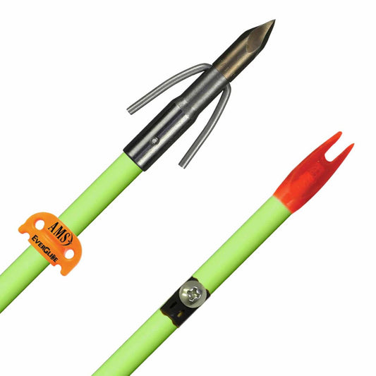 AMS BOWFISHING CHAOS XL ARROW FLOURESCENT with slide