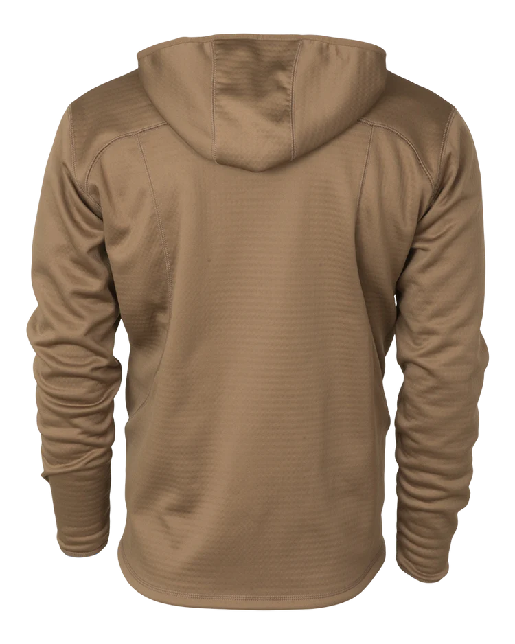 Banded Hooded Mid Layer Fleece Pullover