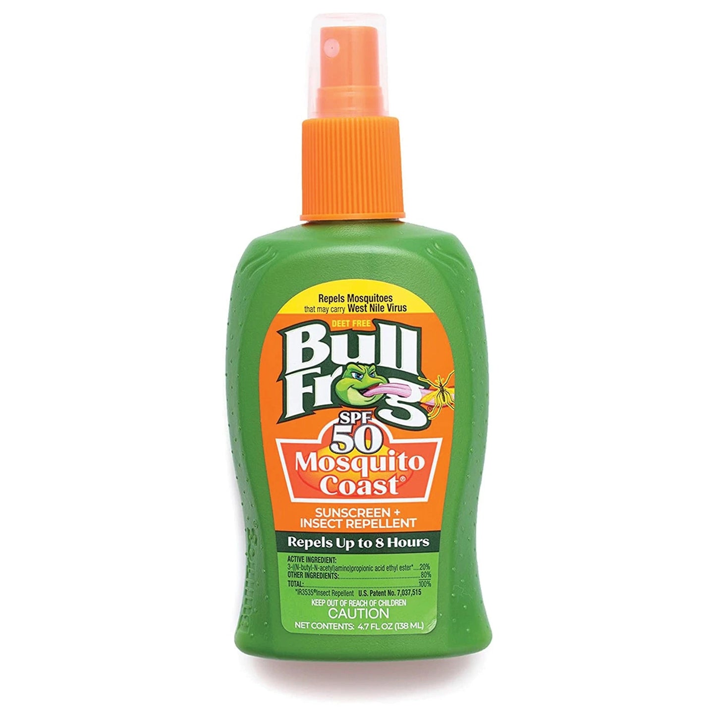 Bullfrog Sunscreen & Bug, 4.7oz SPF-50 Pump