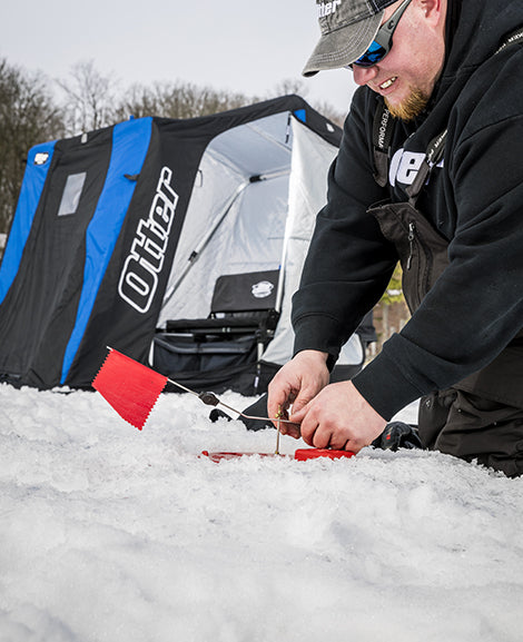 Otter XT x over Resort ice Shelter