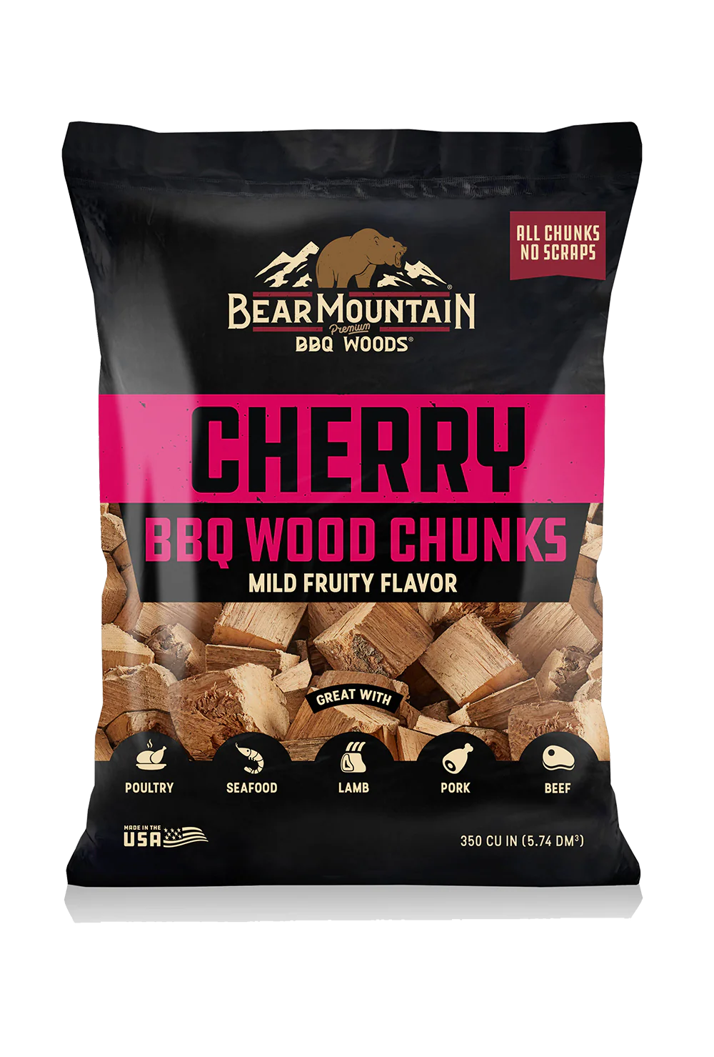 Bear Mountain Premium Cherry BBQ Smoker Chunks