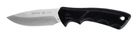 Buck 0685BKS BuckLite Max II Large Fixed Blade Knife, 8 7/8" OAL 420 HC Blade Knife, Black Poly sheath