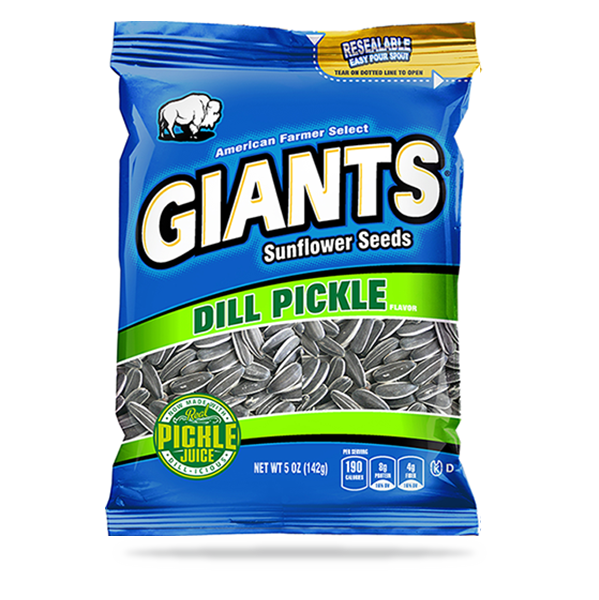 GIANTS SUNFLOWER SEEDS 5 oz. Re-Sealable Bags