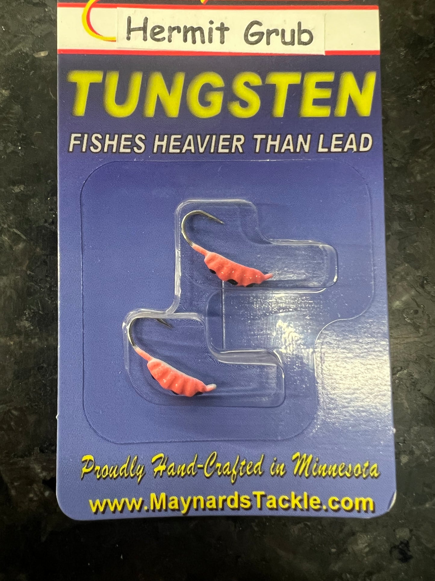 Maynards Tungsten Hermit Grub Jigs 2 PER PACK