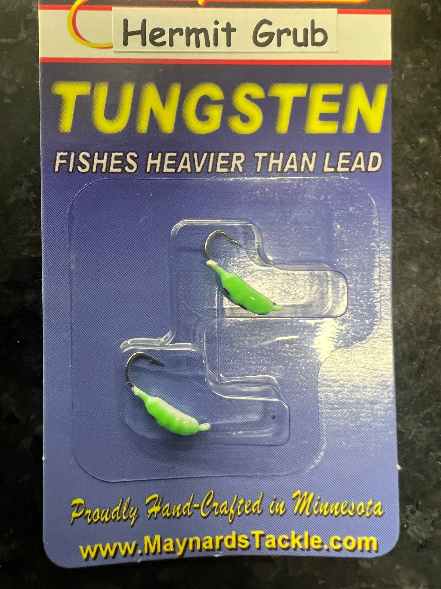 Maynards Tungsten Hermit Grub Jigs 2 PER PACK