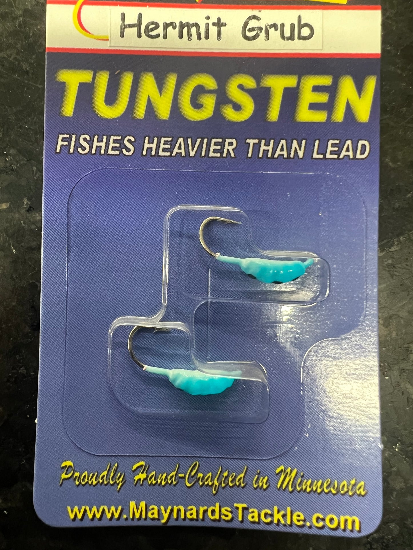 Maynards Tungsten Hermit Grub Jigs 2 PER PACK