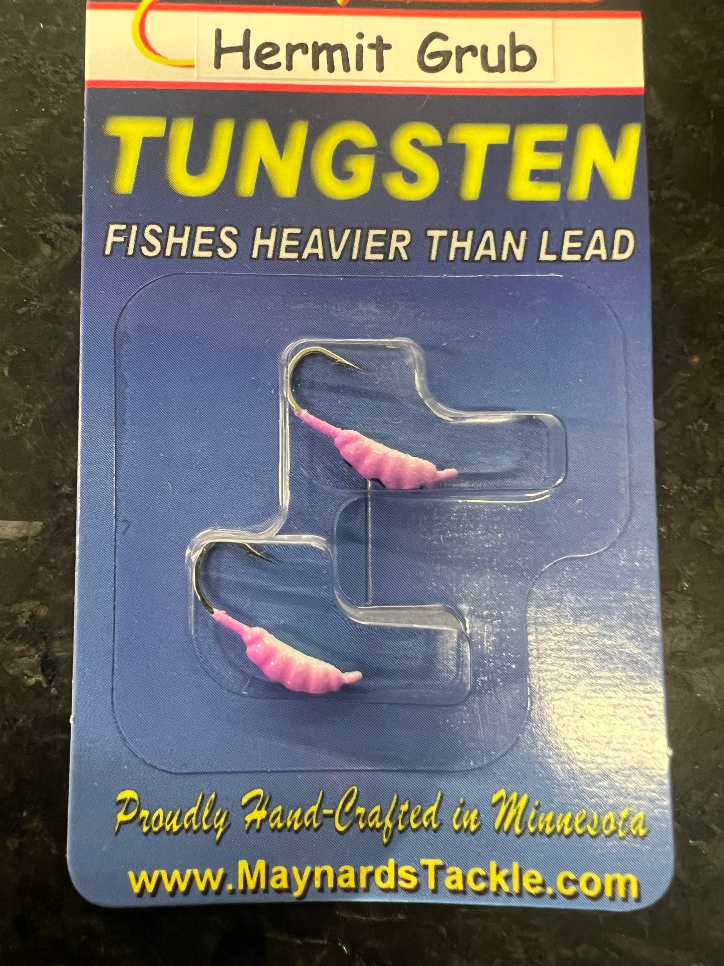 Maynards Tungsten Hermit Grub Jigs 2 PER PACK