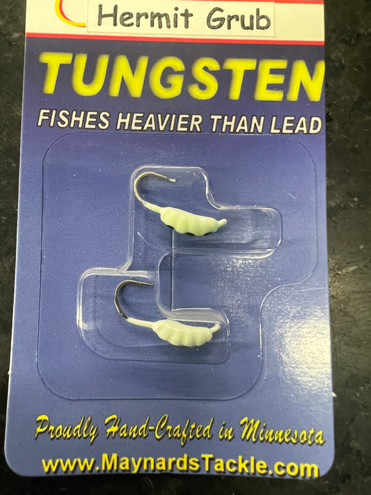 Maynards Tungsten Hermit Grub Jigs 2 PER PACK