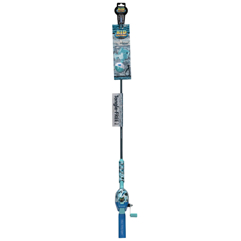 Kid Casters  No Tangle Spincast Combo, ,34" Rod, 6 lb Line, w/ bobber and practice plug