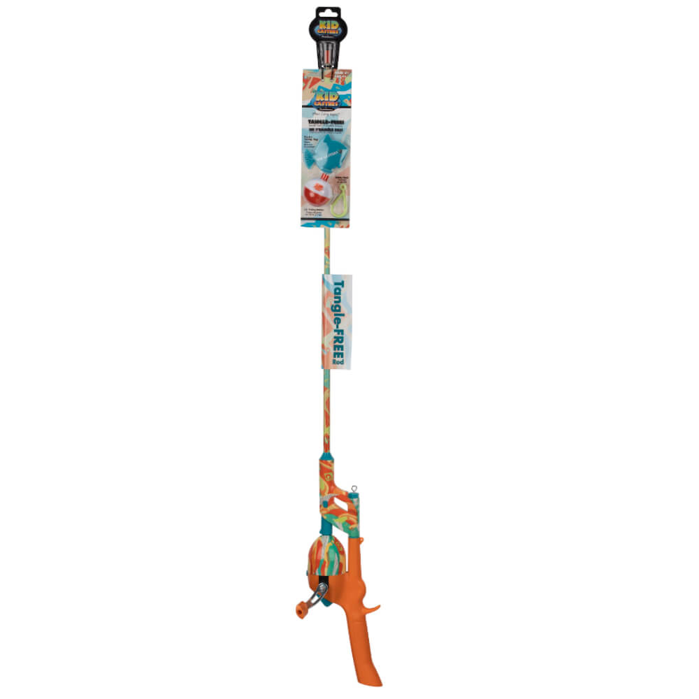 Kid Casters  No Tangle Spincast Combo, ,34" Rod, 6 lb Line, w/ bobber and practice plug