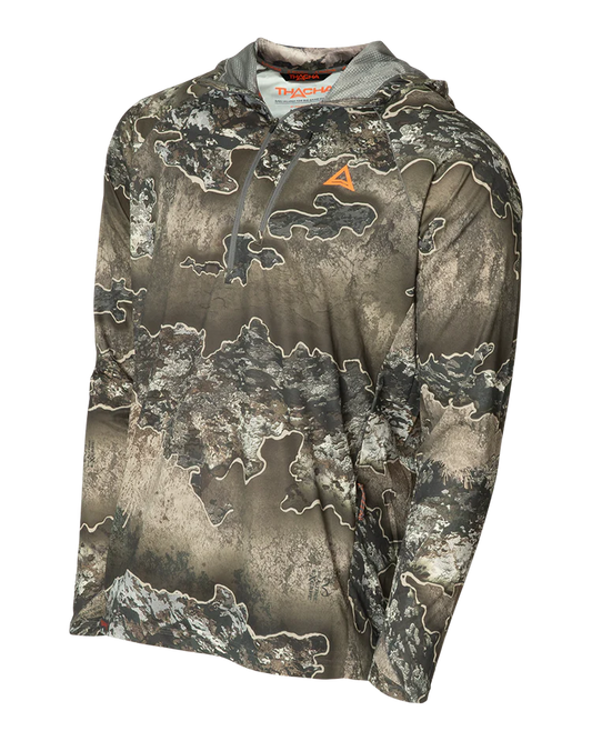 THACHA L-1 Lightweight 1/4 Zip Hooded Pullover