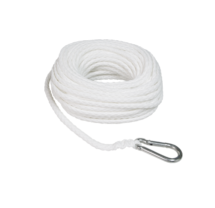 SEASENSE ANCHOR line 3/8"X75'HOLLW BRAID POLPROPYLENE