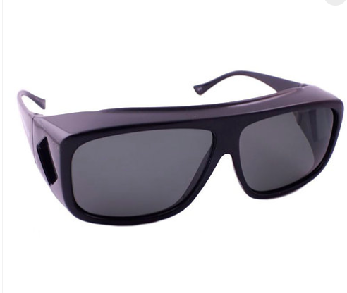 -OVERALLS  SUNGLASSES LARGE BLACK/SMOKE