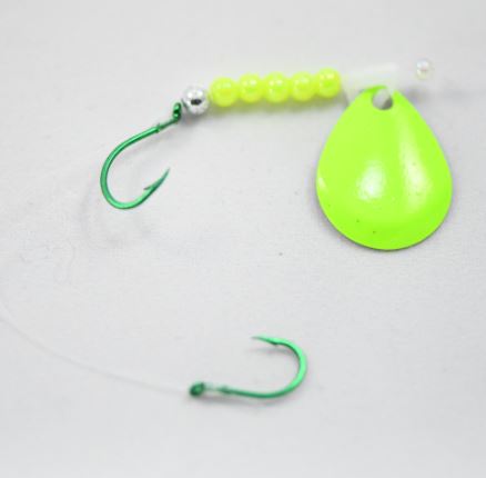 Tommy C's Hot Spins 2 Hook spinner crawler harness