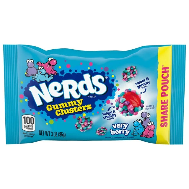 nerds  gummy clusters very berry