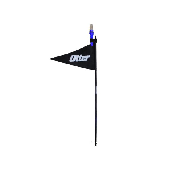 Otter shelter beacon light with flag