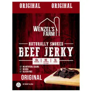 wenzel's farm beef jerkey 3oz bag