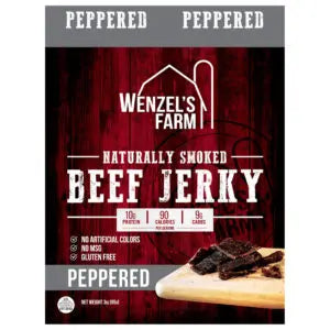 wenzel's farm beef jerkey 3oz bag