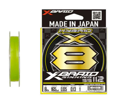 DAIWA X Braid Sinking SS112 X8 Braided Line