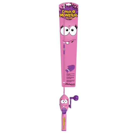 Shakespeare MNSTRPKKIT Catch a Monster Spincast Combo, Pink