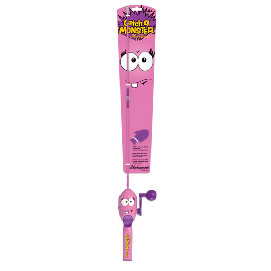 Shakespeare MNSTRPKKIT Catch a Monster Spincast Combo, Pink