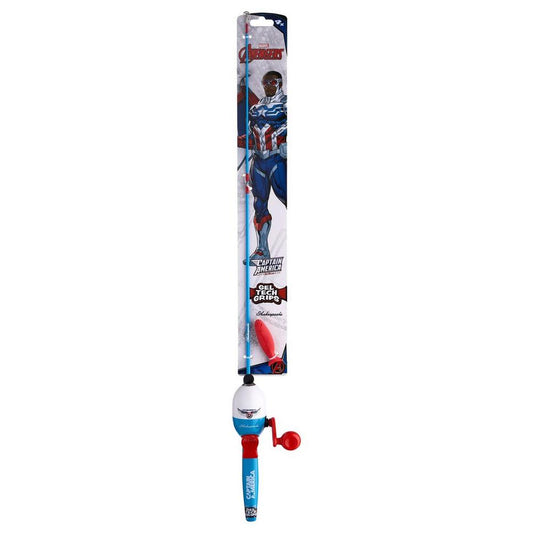 Shakespeare CAPTAMKIT-B Marvel Captain America Beginner Kit Spincast Combo