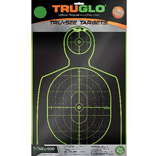TRUGLO TRU-SEE TARGETS HANDGUN 12X18" 6PK