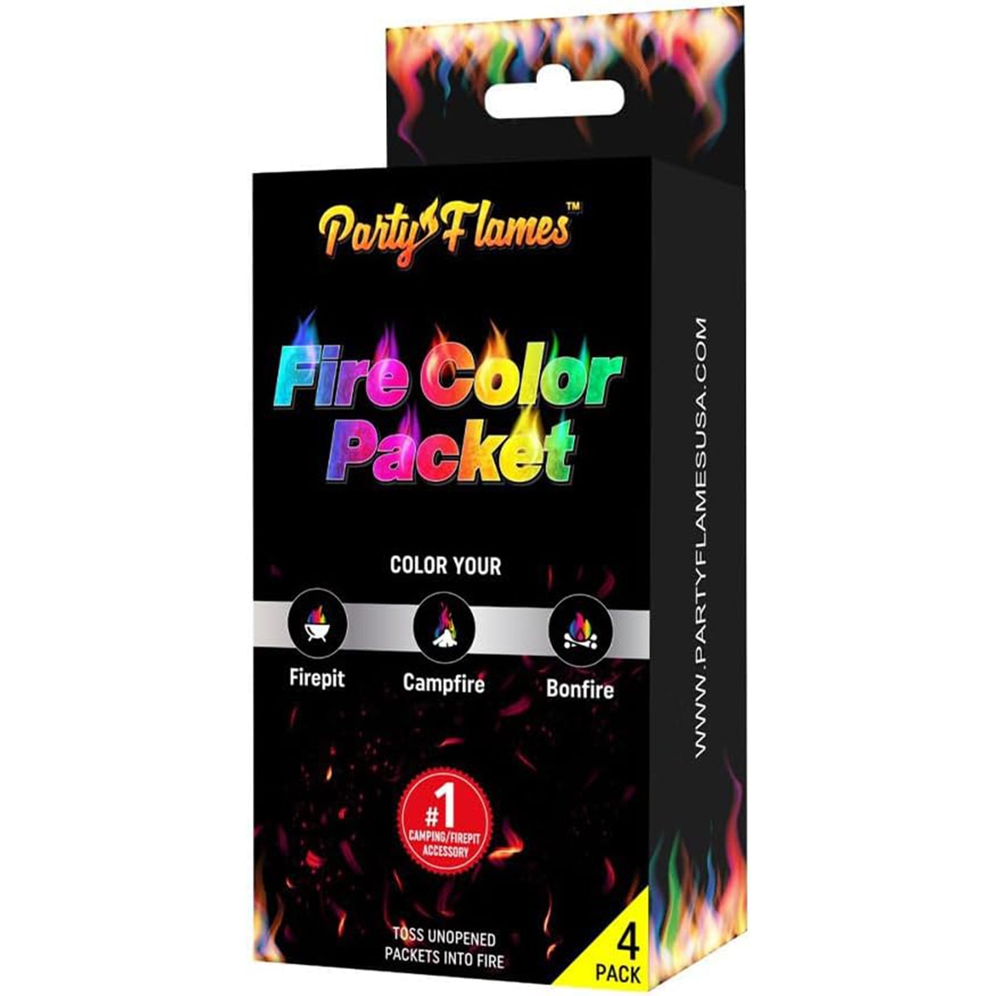 Party Flames, Neon 4pk