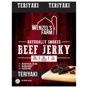 wenzel's farm beef jerkey 3oz bag
