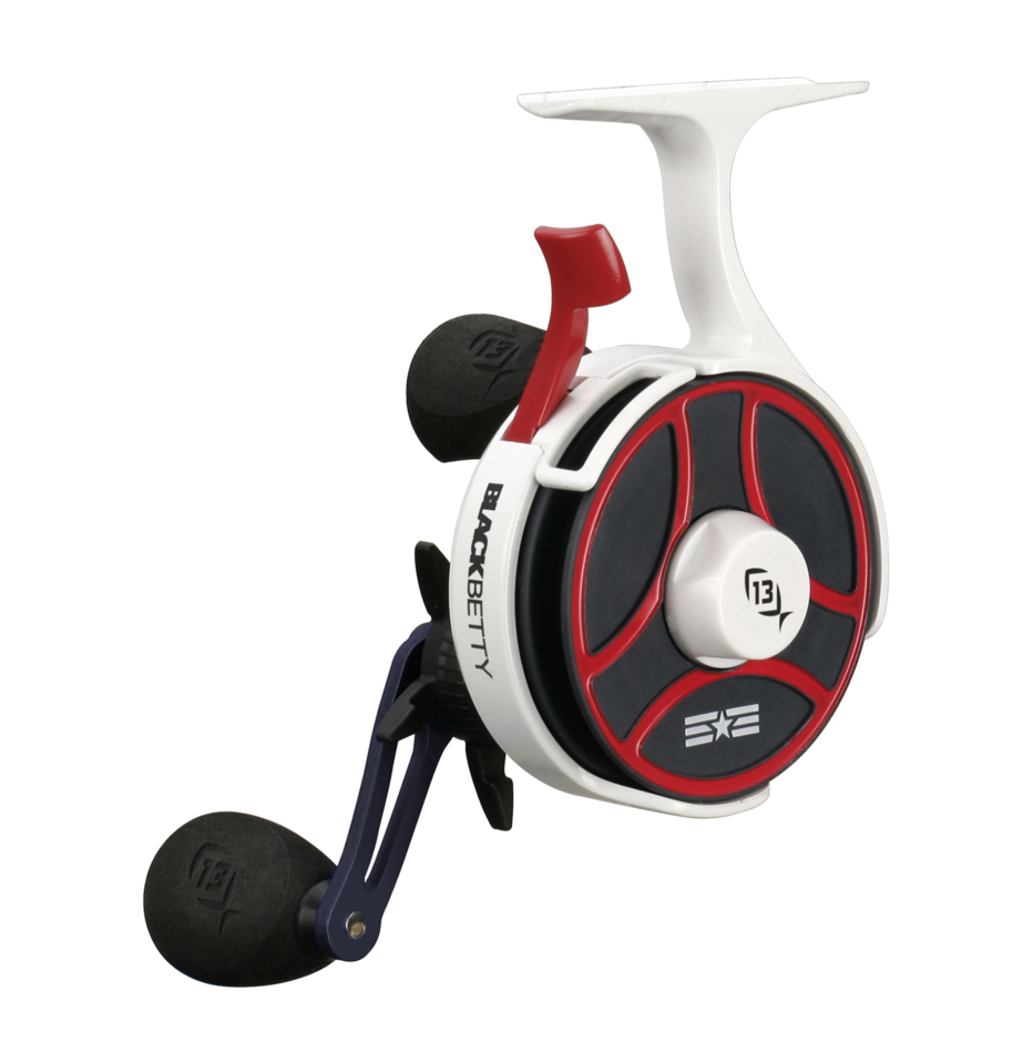 13 Fishing Black Betty FreeFall Ghost Inline Ice Fishing Reel