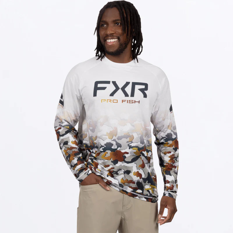 FXR Derby Drift Camo Air UPF Longsleeve