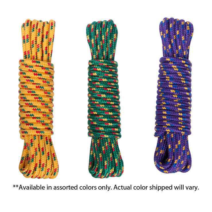 Attwood Multi-Color Braided Polypropylene Utility Line, 25 Feet Long - 3/8 Inch Diameter
