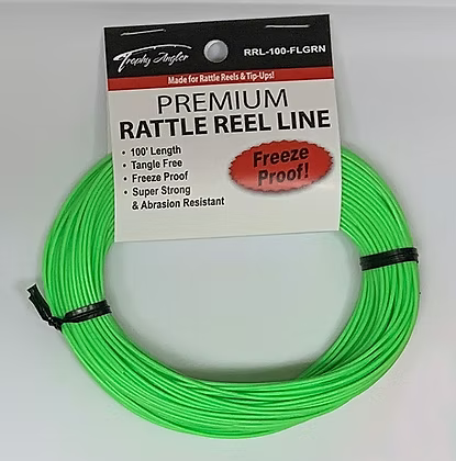 Trophy Angler 100'  Rattle Reel and Tip-Up Line