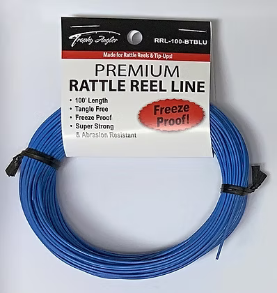 Trophy Angler 100'  Rattle Reel and Tip-Up Line