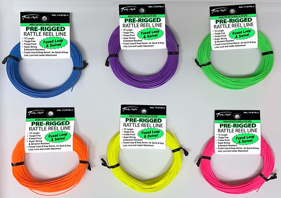 Trophy Angler 75' Pre-Rigged Rattle Reel and Tip-Up Line